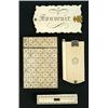 Image 1 : A group of four 19th century ivory pique, comprising; a card case all over decorated with a pique...