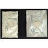 Image 1 : Two carved mother of pearl card cases, one carved with a leaping stag within an oval panel surrou...