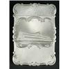 Image 1 : A Victorian silver card case of shaped outline, the front engraved with a view of the Crystal Pal...