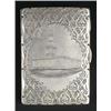 Image 1 : A Victorian silver purse, the front engraved with a view of Leeds Town Hall, within a lobed panel...