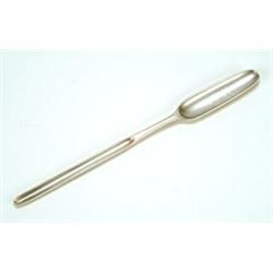 An early George III marrow scoop, London 1761 probably by William Turner, 23cm (9 in), (see ill...