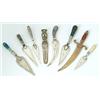 Image 1 : A collection of book marks, comprising; a silver teddy bear, Birmingham 1909, a dirk with Scottis...