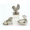Image 1 : A collection of miniature silver, comprising; a pepper pot in the form of a rabbit, Birmingham 19...