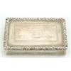 Image 1 : A George IV rectangular snuff box, engine turned with floral chased borders and concave reeded si...