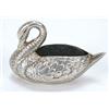 Image 1 : A modern pin cushion in the form of a swan, Birmingham convention mark, 5.5cm (2in), (see illus...