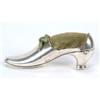 Image 1 : A pin cushion in the form of a lady's shoe, Birmingham 1903 by Saunders and Shepherd, 6.5cm (2.5...
