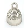 Image 1 : A silver table bell engraved with a band of circlets, London 1903 by Sebastian Garrard, 8.5cm hig...