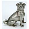 Image 1 : A late 19th century Chinese pepper in the form of a pug naturalistically chased wearing a collar...