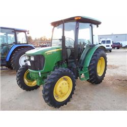JOHN DEERE 5065E MFWD FARM TRACTOR, S/N 246001 (14 YR) PTO, 3 PTH, 1 REMOTE, ECAB W/AIR, 16.9X28 TIR