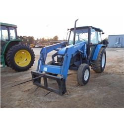 NEW HOLLAND 6635 FARM TRACTOR, S/N 001124383, 3 PTH, PTO, 2 HYD REMOTES, NEW HOLLAND 7310 FRONT LOAD