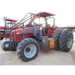 MASSEY FERGUSON 4263 MFWD BOOM TRACTOR, S/N J41168, PTO, 2 HYD REMOTES, CANOPY, ALAMO BA50 CUTTING A