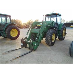JOHN DEERE 7210 MFWD FARM TRACTOR, S/N 010284, 3 PTH, PTO, 3 HYD REMOTES, JD 740 FRONT LOADER ATTACH