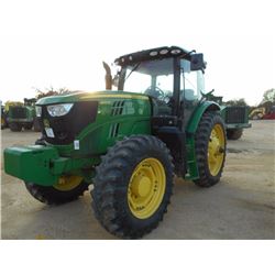 JOHN DEERE 6410R MFWD FARM TRACTOR, S/N R005716, 3 PTH, PTO, 3 HYD REMOTES, ECAB W/AC, 14.9R 46 REAR