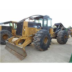 CAT 545C GRAPPLE SKIDDER, S/N 54500945 (12 YR) DUAL ARCH, WINCH, ECAB W/AIR, 30.5L32 TIRES, METER RE
