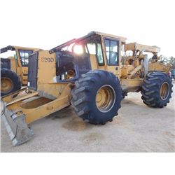 TIGERCAT 620D GRAPPLE SKIDDER, S/N 6205255 (10 YR) DUAL ARCH, WINCH, ECAB W/AIR, 30.5L-32 TIRES, MET