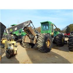 JOHN DEERE 748G III GRAPPLE SKIDDER, S/N 612371 (07 YR) DUAL ARCH, WINCH, ECAB W/AIR, 30.5L32 TIRES