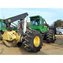 JOHN DEERE 648H GRAPPLE SKIDDER, S/N 662390 (14 YR) DUAL ARCH, WINCH, ECAB W/AC, 30.5-32 TIRES, METE