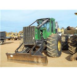 JOHN DEERE 648H GRAPPLE SKIDDER, S/N 632568 (11 YR) SINGLE ARCH, WINCH, ECAB W/AIR, 30.5L-32 TIRES, 