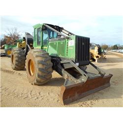 JOHN DEERE 648H GRAPPLE SKIDDER, S/N 630301 (10 YR) SINGLE ARCH, WINCH, ECAB W/AIR, 30.5L-32 TIRES, 