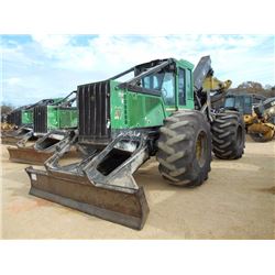 JOHN DEERE 648H GRAPPLE SKIDDER, S/N 623695 (09 YR) DUAL ARCH, WINCH, 30.5L-32 TIRES, METER READING 