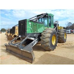 JOHN DEERE 648H GRAPPLE SKIDDER, S/N 619668 (08 YR) SINGLE ARCH, WINCH, ECAB W/AIR, 30.5L-32 TIRES