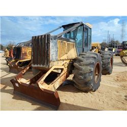 JOHN DEERE 648G III GRAPPLE SKIDDER, S/N 591995 (04 YR) SINGLE ARCH, WINCH, ECAB W/AIR, 30.5L-32 TIR