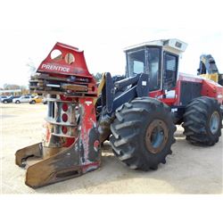 PRENTICE 2570 FELLER BUNCHER, S/N PB19614, SAWHEAD, ECAB W/AIR, 28LX26 TIRES, METER READING 4,684 HO