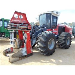 PRENTICE 2470 FELLER BUNCHER, S/N PB19573 (08 YR) SAW HEAD, ECAB W/AIR, 28LX26 TIRES, METER READING 