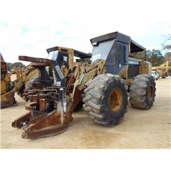 HYDRO AX 411EXP FELLER BUNCHER, S/N 7920, WARATAH FD18 SAW HEAD, ECAB W/AIR, 28L-26 TIRES