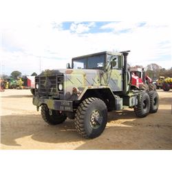 HARSCO BMY 6X6 T/A ARMY TRUCK MODEL M931AZ, S/N 3200122, DIESEL ENG, A/T, 1400R-20 TIRES, STEEL DISC