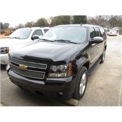 2013 CHEVROLET SUBURBAN LTZ, S/N 1GNSCK01DR302877, V8 GAS ENG, A/T, SUNROOF, NAVAGATION, LEATHER, HE