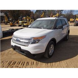 2011 FORD EXPLORER 4X4, S/N 1FMHK8B88BGA94178, GAS ENG, A/T, ODOMETER READING 89,599 MILES