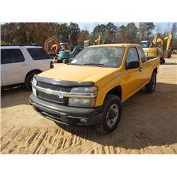 2010 CHEVROLET COLORADA 4X4 EXTENDED CAB PICKUP, S/N 1GCKTBD99A8127451, GAS ENG, A/T, LONG BED, ODOM