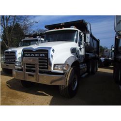 2012 MACK GU713 TRI-AXLE DUMP, S/N 1M2AX04C9CM012824, MACK MP7-405M ENG, ALLISON A/T, 46K REARS, 18K