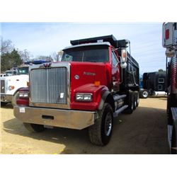 2012 WESTERN STAR 4900SF TRI-AXLE DUMP, S/N 5KKMAEBG9CPBV7772, 500 HP CUMMINS ISX 15 ENG, 18 SPD TRA