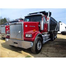 2012 WESTERN STAR 4900 TRI-AXLE DUMP, S/N 5KKMAEBG5CPBJ3980, 550HP CUMMINS ISX15 ENG, 18 SPD TRANS, 