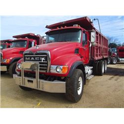 2005 MACK CV713 T/A DUMP, S/N 1M2AG11C05M023305, AMI 370 HP MACK ENG, 10 SPD TRANS, 46K REARS, 18K F