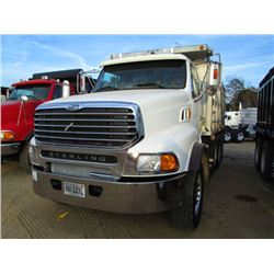 2004 STERLING TRI-AXLE DUMP, S/N 2F2HAZCV34AM52257, MERCEDES 450 HP ENG, 46K REARS, 20K FRONT, OX 16
