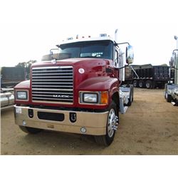 2015 MACK CHU613 T/A TRUCK TRACTOR, S/N 1M1AN07Y6FM018036, MACK MP8-505C ENG, 10 SPD TRANS, 38K REAR