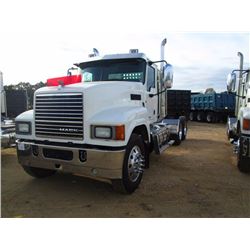 2012 MACK CHU613 T/A TRUCK TRACTOR, S/N 1M1AN07Y9CM009844, MP8 445C MACK DIESEL ENG, 10 SPD TRANS, 4