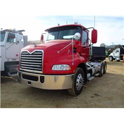 2011 MACK CXU613 T/A TRUCK TRACTOR, S/N 1M1AW07Y5BM016687, MACK M8-445E ENG, 10 SPD TRANS, 37,200# R