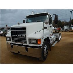 2007 MACK CHN 613 T/A TRUCK TRACTOR, S/N 1M1AJ06Y37N010274, 380 HP MACK ENG, 9 SPD TRANS, 49K REARS,