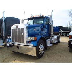 2007 PETERBILT 378 T/A TRUCK TRACTOR, S/N 1XPFD49X27N639899, CUMMINS DIESEL ENG, 10 SPD TRANS, 40K R