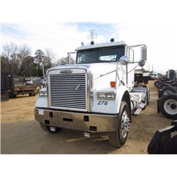 2005 FREIGHTLINER T/A TRUCK TRACTOR, S/N 1FUJALCK65DU11749, DETROIT SERIES 60 515 HP ENG, 10 SPD TRA