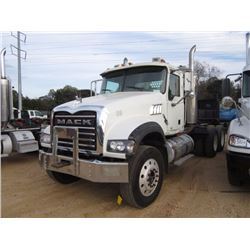 2007 MACK CTP713 T/A TRUCK TRACTOR, S/N 1M2AT04Y57M006905, MP7 MACK 405M DIESEL ENG, 10 SPD TRANS, 4