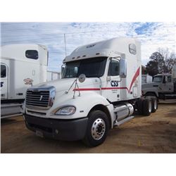 2007 FREIGHTLINER COLUMBIA T/A TRUCK TRACTOR, S/N 1FUJA6CV37LX36556, MERCEDES BENZ 450HP DIESEL ENG,