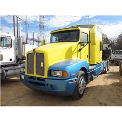 2005 KENWORTH T600 T/A TRUCK TRACTOR, S/N 1XKADB9X35R072127, CAT C15 DIESEL ENG, 18 SPD TRANS, 40K R