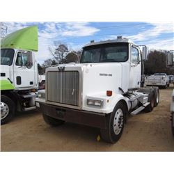 2001 WESTERN STAR T/A TRUCK TRACTOR, S/M 2WKPDD2H61K967176, CAT C12 DIESEL ENG, 10 SPD TRANS, 40K RE