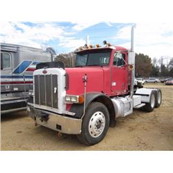 1992 PETERBILT 379 T/A TRUCK TRACTOR, S/N 1XP5DR9X7ND315956, DETROIT 60 SERIES ENG, 8LL TRANS, 44K R