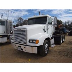 1997 FREIGHTLINER T/A TRUCK TRACTOR, S/N 1FUY3MCB8VL844591, CUMMINS DIESEL ENG, 9 SPD TRANS, 40K REA